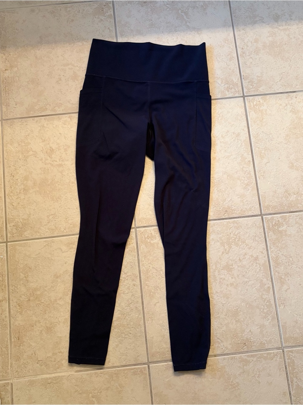 Athleta High-Waist Navy Leggings